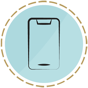Phone icon representing contact information for the center for cosmetic and restorative dentistry in chesapeake, va.